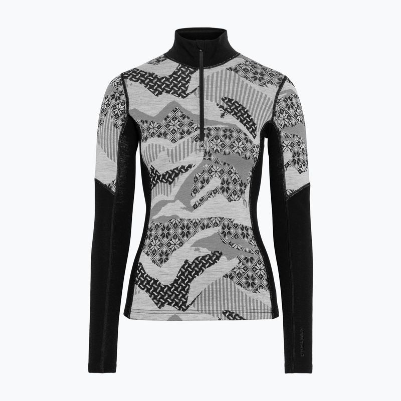 Dámska termo bielizeň KARI TRAA Olea Half Zip black 4