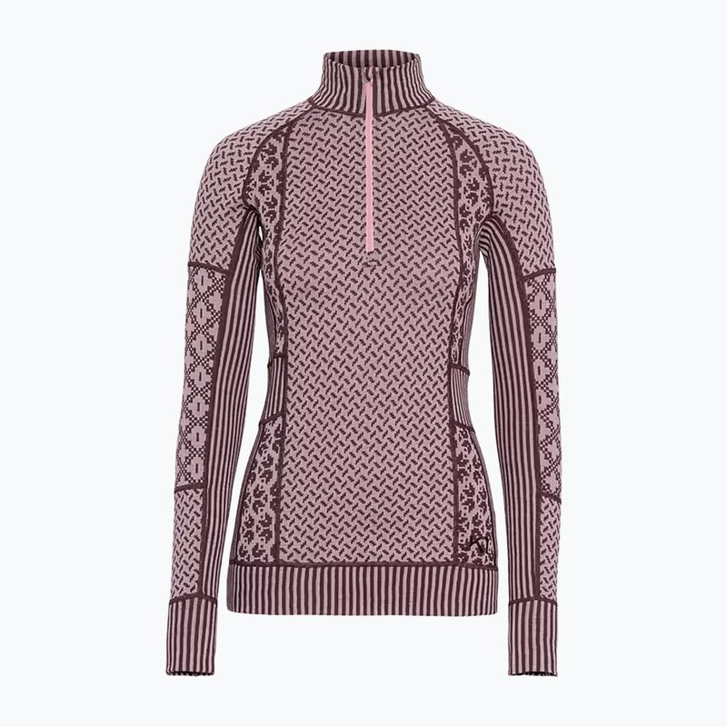 Dámska termo bielizeň KARI TRAA Smekker Half Zip cocoa powder 4