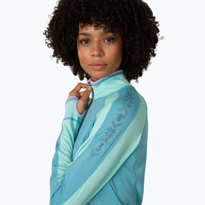 Dámska termo bielizeň KARI TRAA Mila Half Zip blue lagoon 4