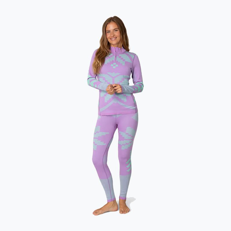 Dámska termo bielizeň KARI TRAA Faith Half Zip violet 2