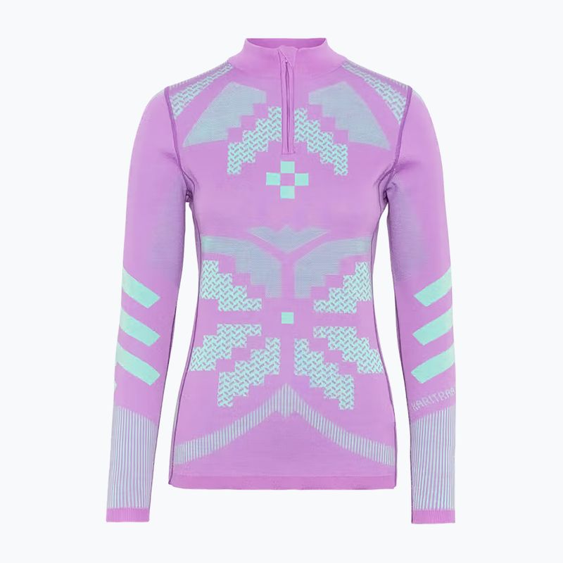 Dámska termo bielizeň KARI TRAA Faith Half Zip violet 4