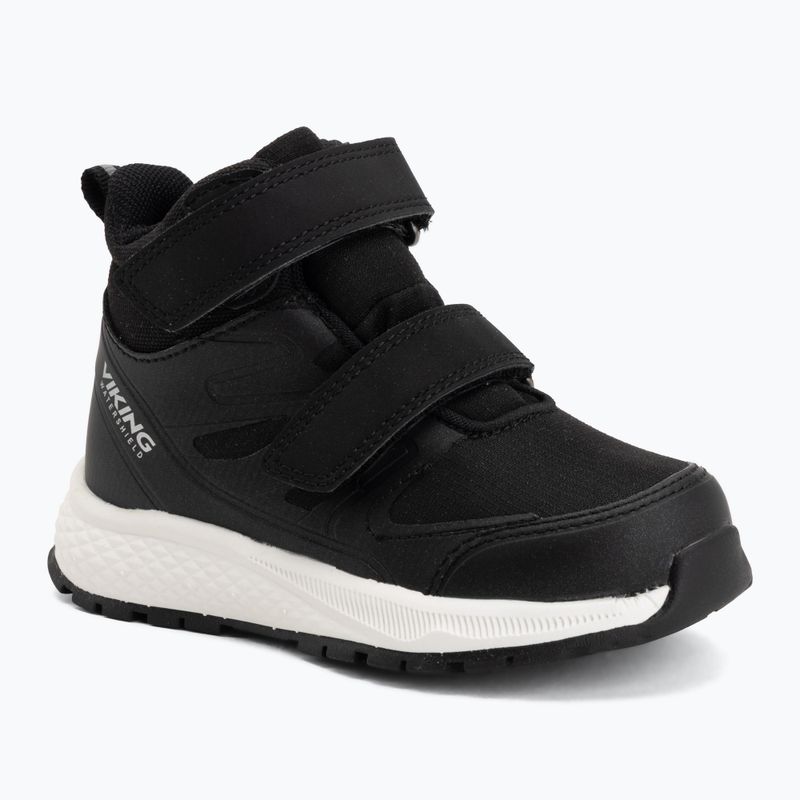 Detská obuv Viking Footwear Equip Mid 2V Vodotesná čierna