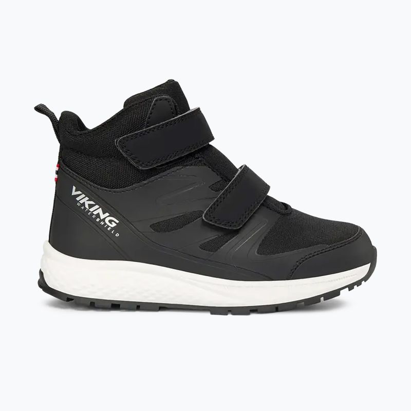 Detská obuv Viking Footwear Equip Mid 2V Vodotesná čierna 8