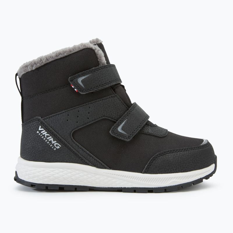 Detské snehule Viking Footwear Equip Warm Waterproof 2V black/grey 2