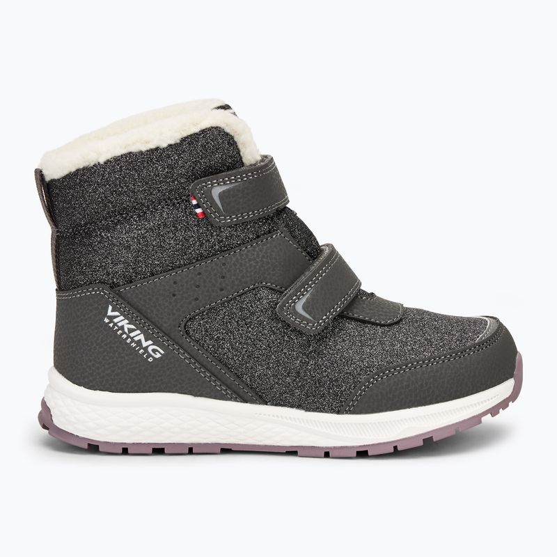 Detské snehule Viking Equip Warm Waterproof 2V charcoal/dusty pink 2