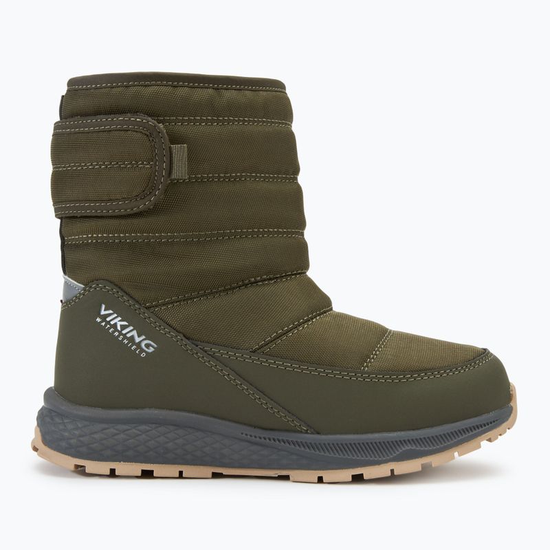 Detské snehule Viking Footwear Equip Warm Waterproof 1V Pull On olive 2