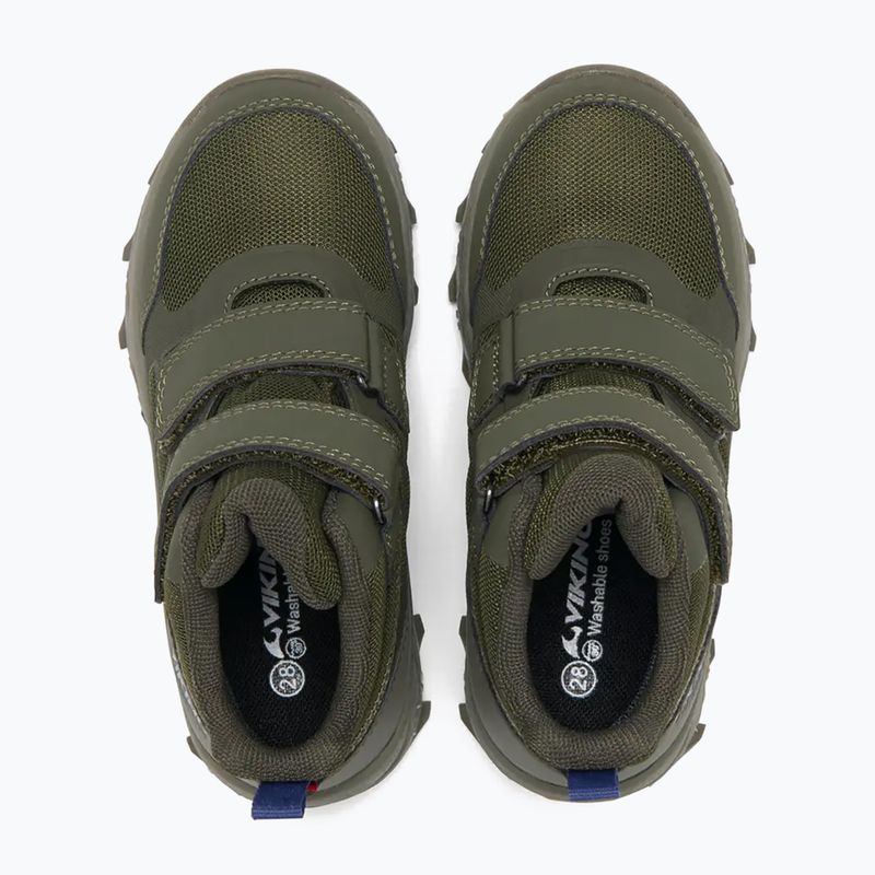 Detské topánky Viking Track Mid 2V Waterproot olive 5