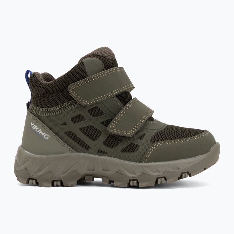 Detské topánky Viking Track Mid 2V Waterproot olive 2