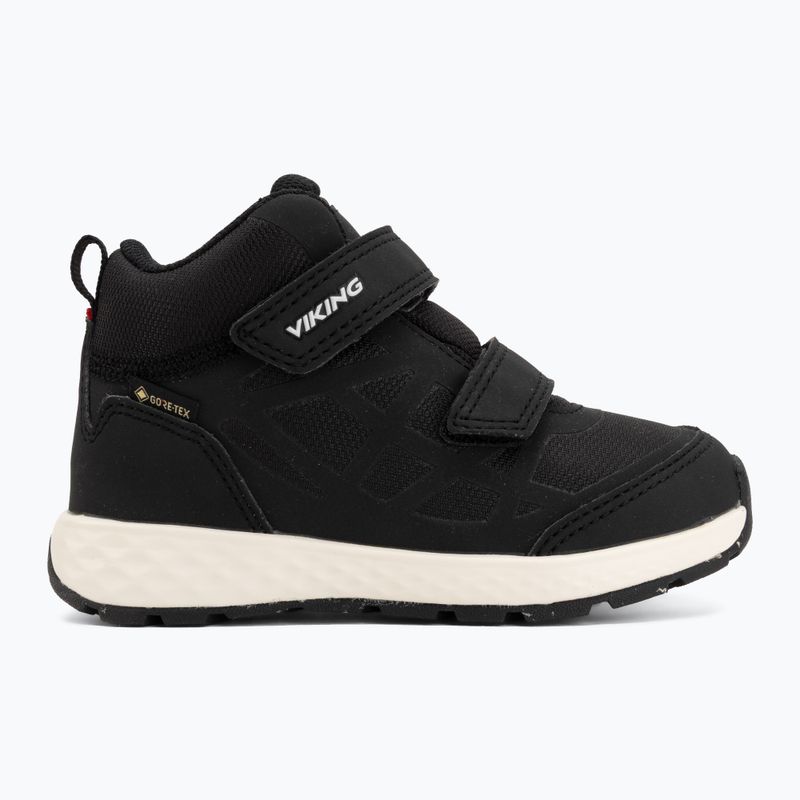Detské topánky Viking Veme Reflex Mid 2V Gore-Tex black/white 2
