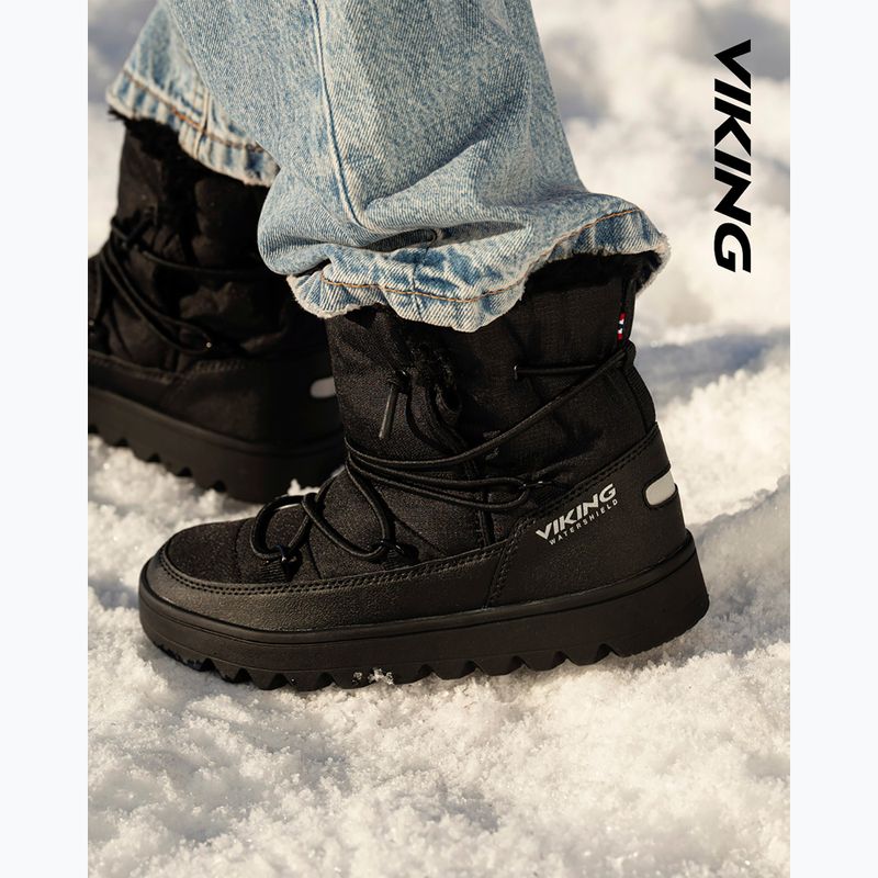 Snehule Viking Footwear Snowflake Warm Waterproof SL black 8