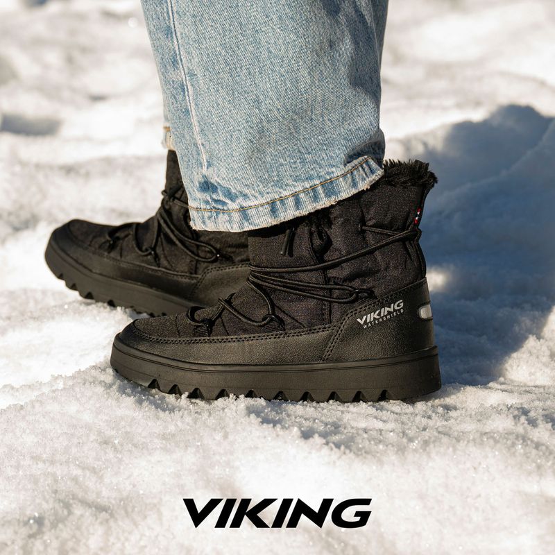 Snehule Viking Footwear Snowflake Warm Waterproof SL black 9