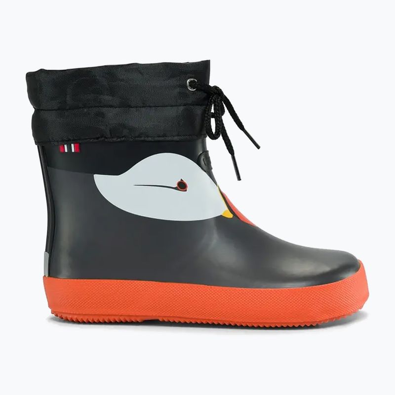 Kaloshe detské Viking Footwear Alv Barefoot Paw Print čierne 8