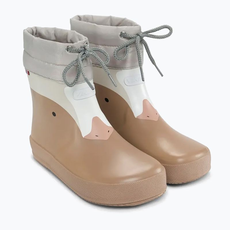 Detské gumáky Viking Footwear Alv Barefoot Paw Print béžové 10