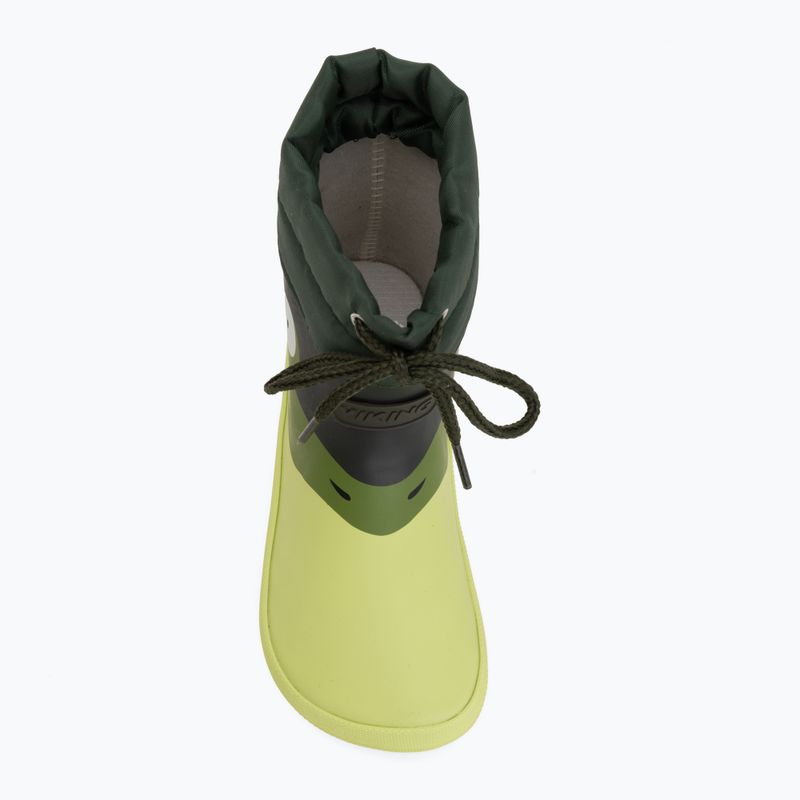 Detské gumáky Viking Alv Barefoot Paw Print light green/green 5