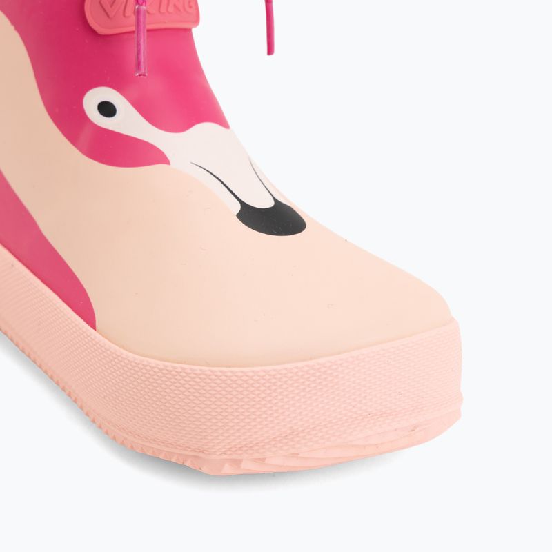 Detské gumáky Viking Alv Barefoot Paw Print light pink/magenta 7