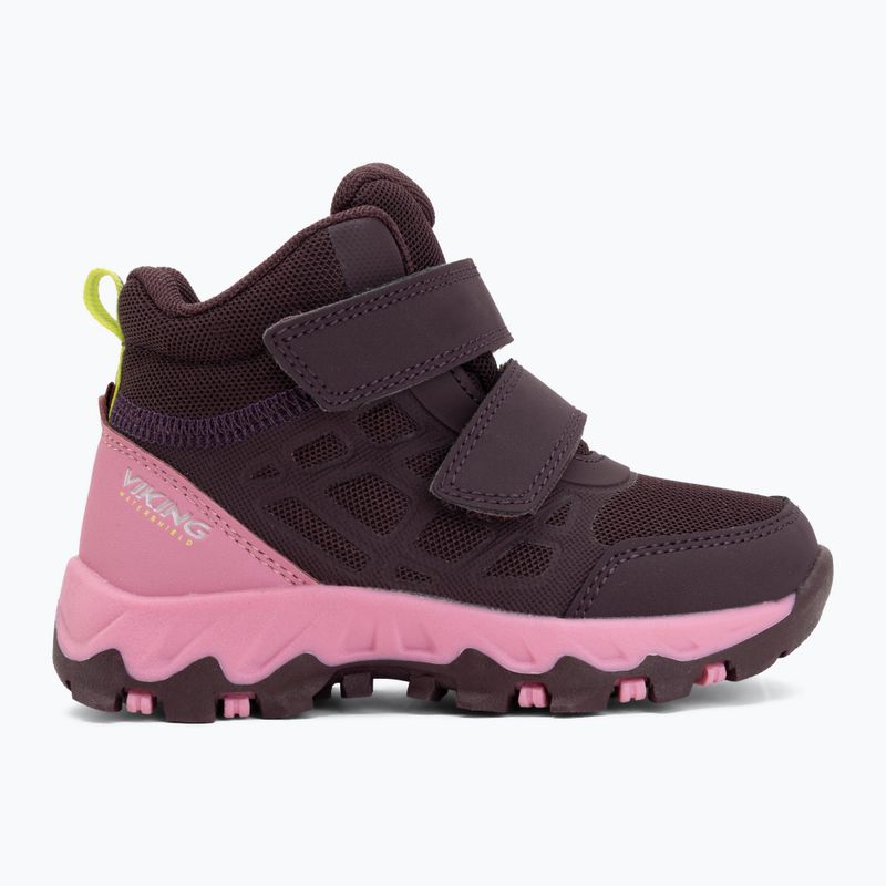 Detská obuv Viking Footwear Track Mid 2V Waterproof slivková/multi 2