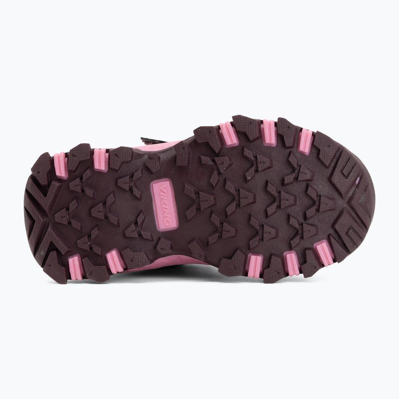 Detské topánky Viking Track Mid 2V Waterproof plum/multi 4