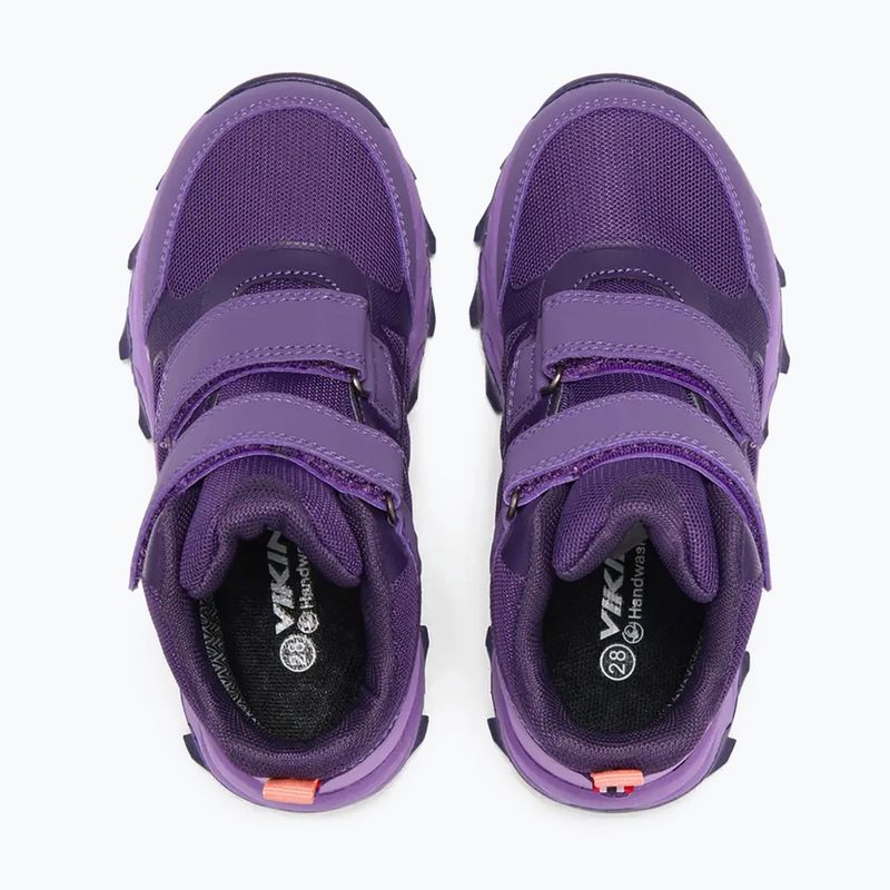 Detské topánky Viking Track Mid 2V Waterproof plum/multi 5