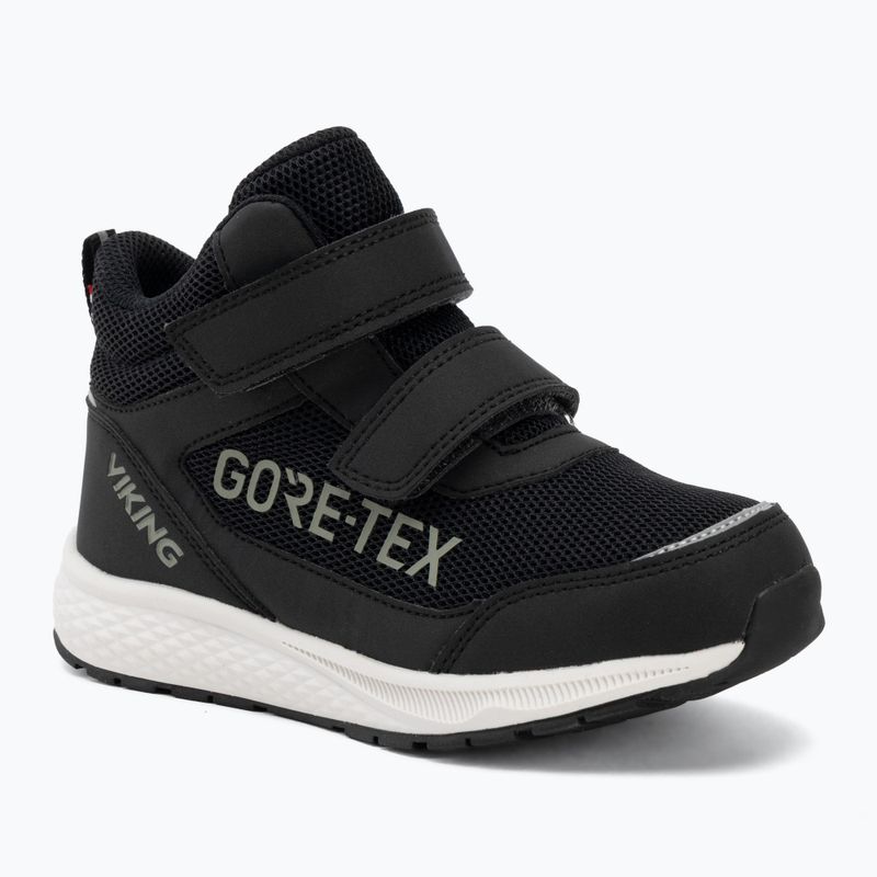 Detská obuv Viking Footwear Bouncy Mid 2V Gore-Tex čierna