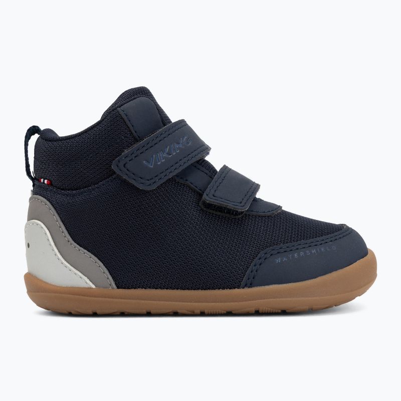 Detské barefoot topánky Viking Alv Barefoot Mid 2V Waterproof navy 2