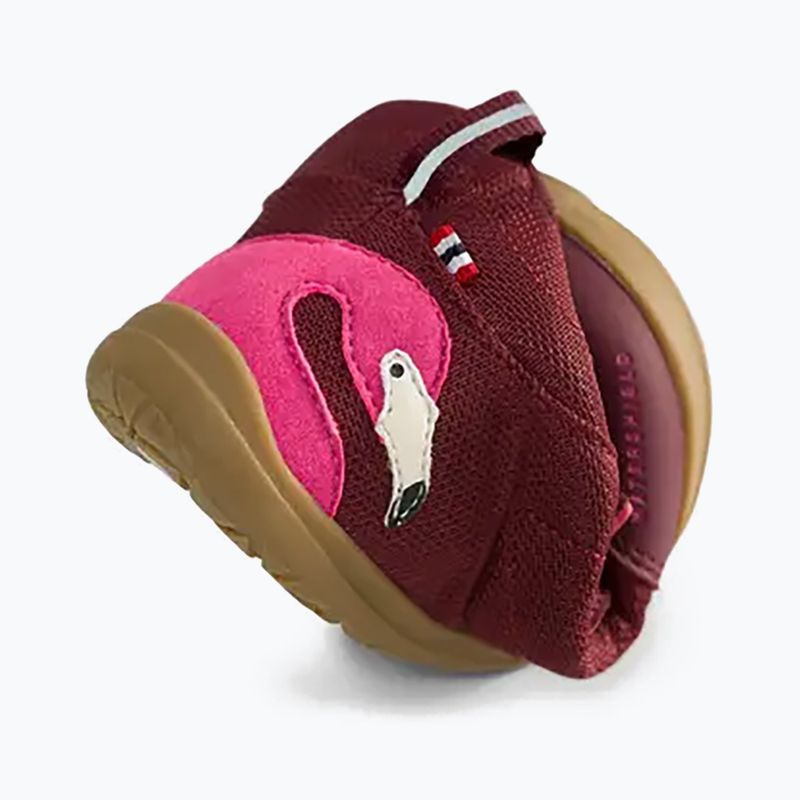 Topánky barefoot detské Viking Footwear Alv Barefoot Mid 2V Waterproof burgundské 15
