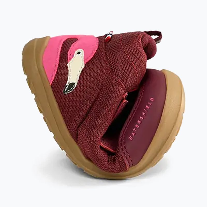 Topánky barefoot detské Viking Footwear Alv Barefoot Mid 2V Waterproof burgundské 16