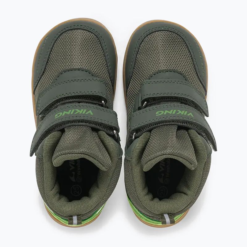 Topánky barefoot detské Viking Footwear Alv Barefoot Mid 2V Waterproof borovicová 13