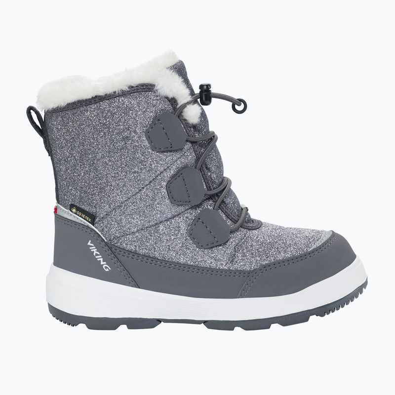 Detské snehule Viking Footwear Toasty Glitter Warm Gore-Tex Zip dark grey