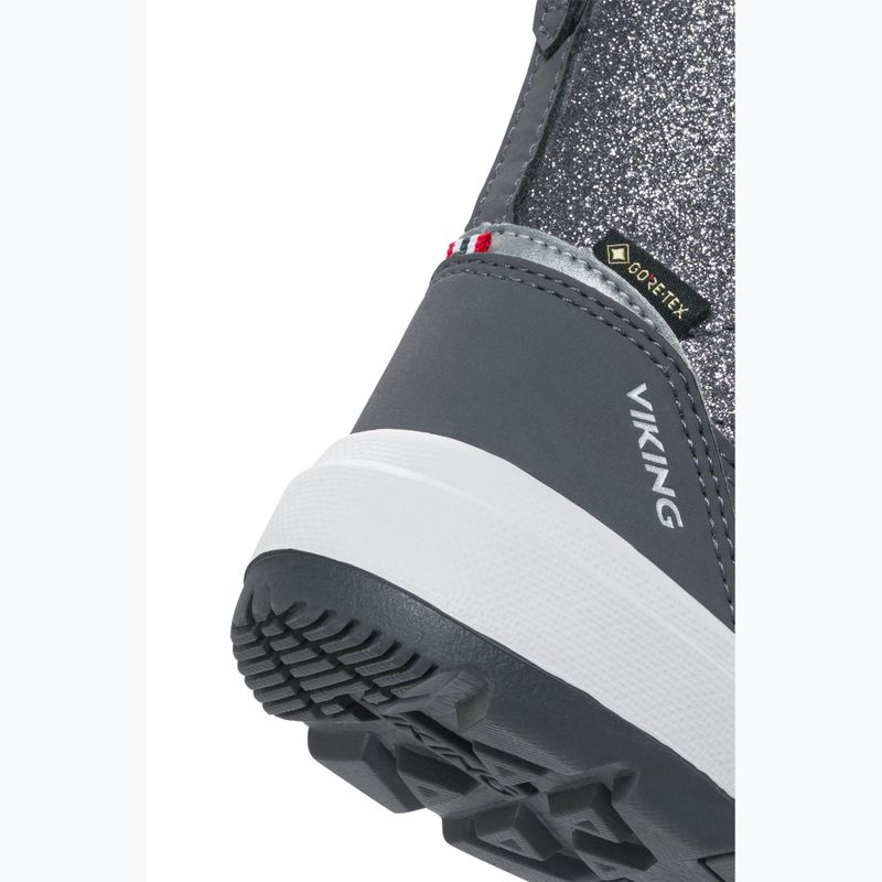 Detské snehule Viking Footwear Toasty Glitter Warm Gore-Tex Zip dark grey 6