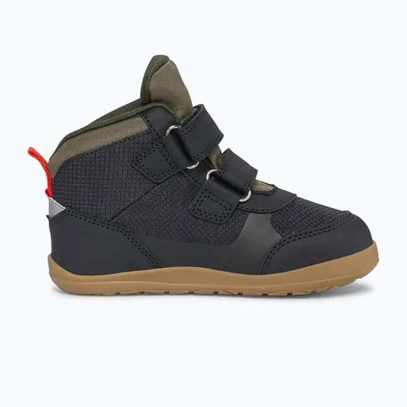 Topánky barefoot detské Viking Footwear Aspen Barefoot Mid 2V Waterproof čierne 9