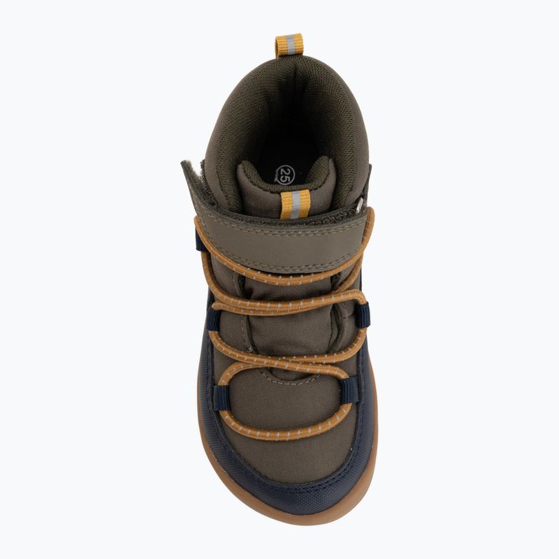 Topánky barefoot detské Viking Footwear Birch Barefoot Mid 1V Waterproof navy/olivová 5