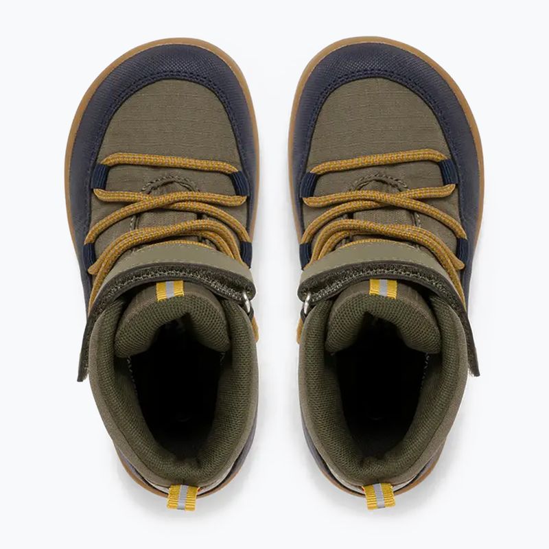 Topánky barefoot detské Viking Footwear Birch Barefoot Mid 1V Waterproof navy/olivová 12