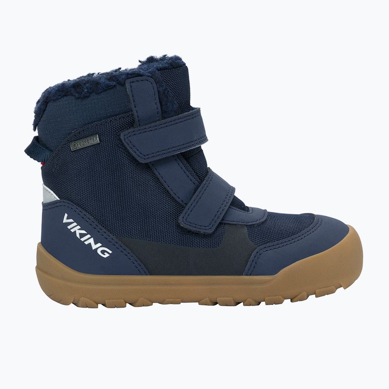 Detské barefoot snehule Viking Footwear Spruce Barefoot Warm Gore-Tex 2V navy