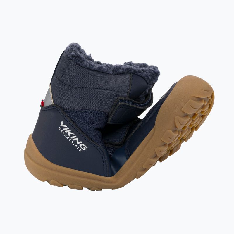 Detské barefoot snehule Viking Footwear Rowan Barefoot Warm Waterproof 2V navy 8