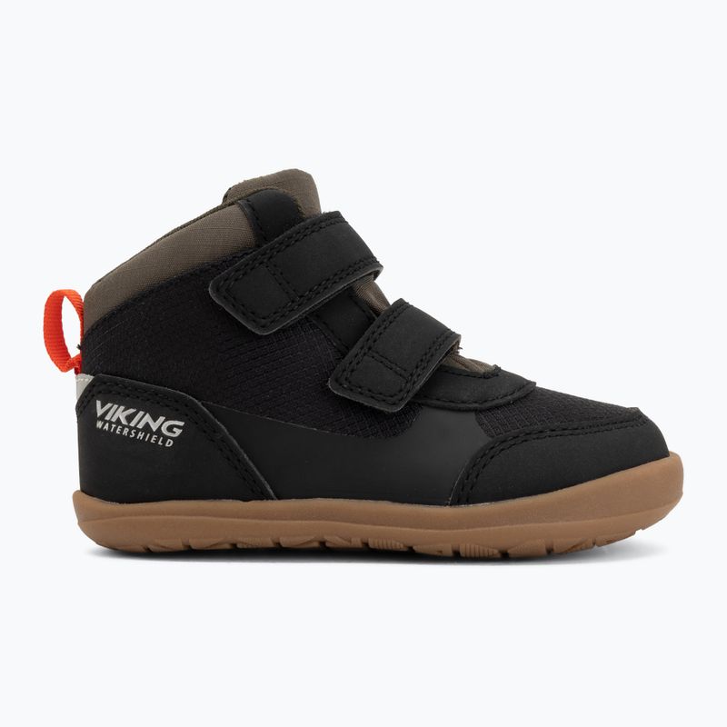 Detské barefoot topánky Viking Aspen Barefoot Mid 2V Waterproof black 2