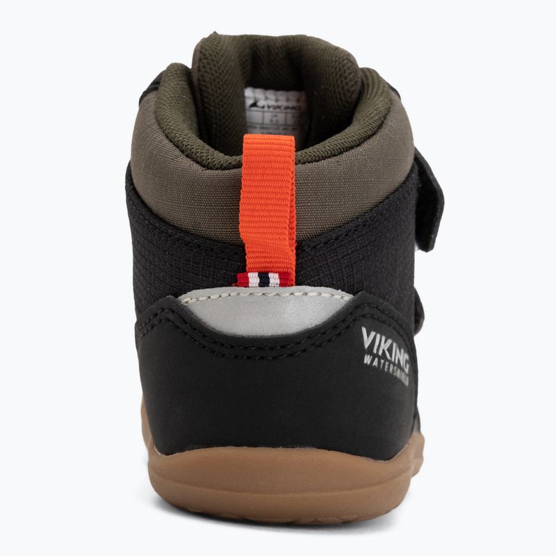 Detské barefoot topánky Viking Aspen Barefoot Mid 2V Waterproof black 6