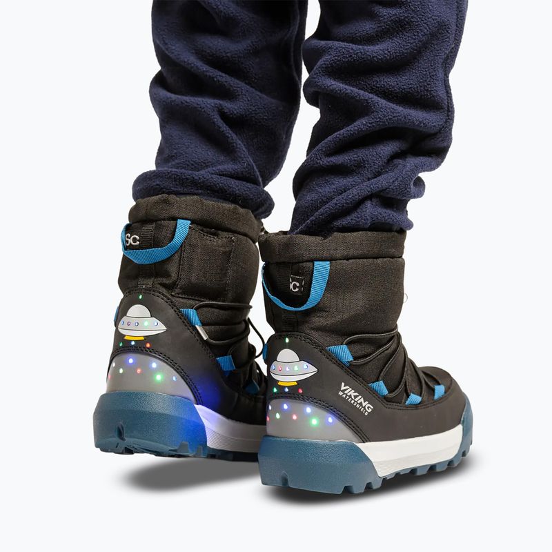 Detské snehule Viking Footwear Spaceship Warm SC Waterproof black/dark blue 11