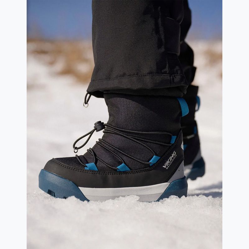 Detské snehule Viking Footwear Spaceship Warm SC Waterproof black/dark blue 12