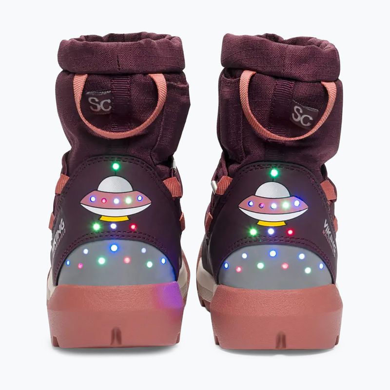 Detské snehule Viking Footwear Spaceship Warm SC Waterproof plum/pink 4