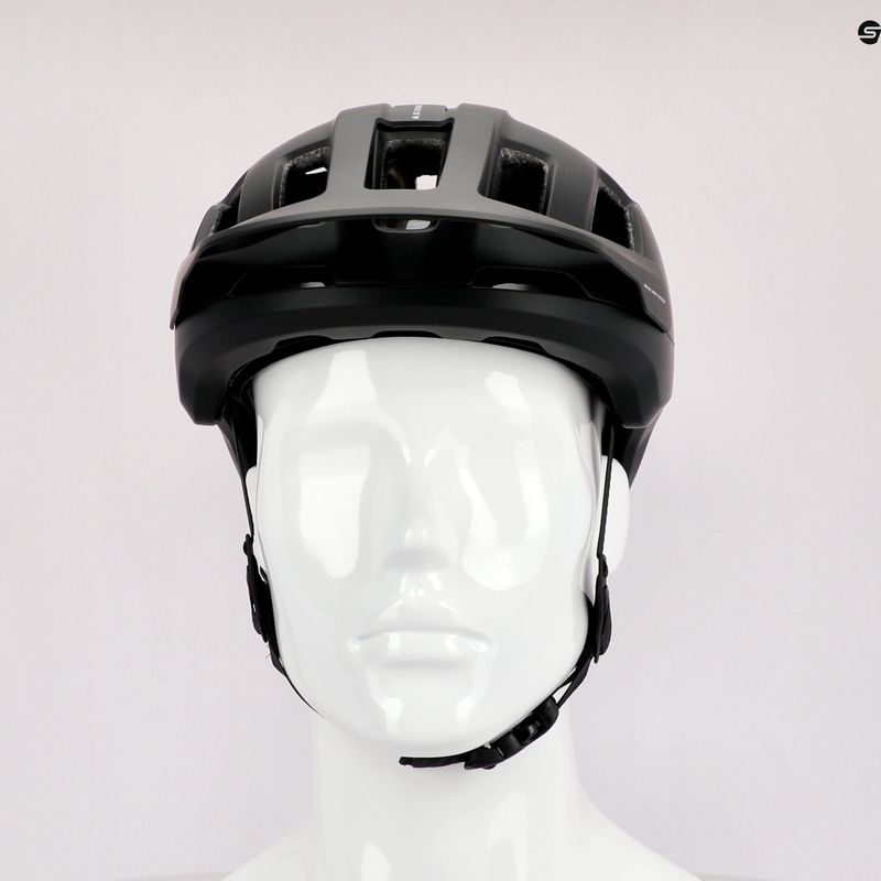 Cyklistická prilba POC Axion Race MIPS uranium black matt/hydrogen white 11