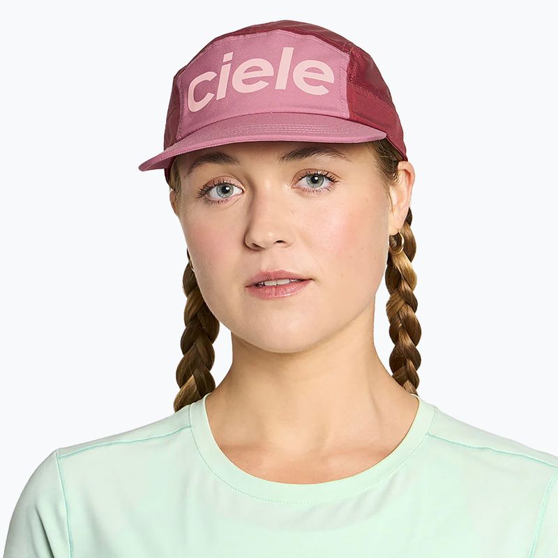 Ciele Athletics GOCap Comp Century deco rose/merlot baseballová čiapka 4
