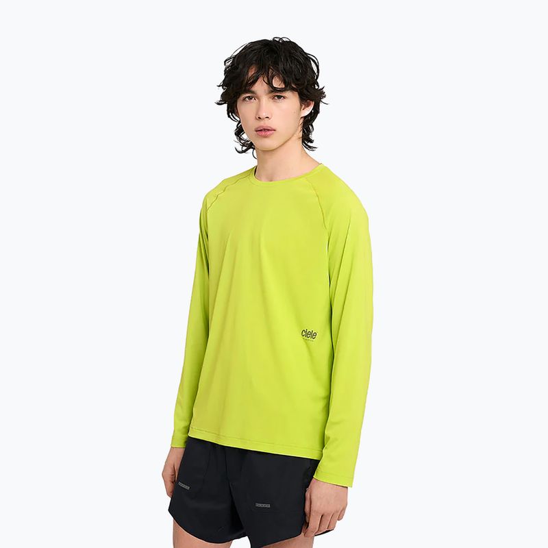 Pánske bežecké tričko longsleeve Ciele Athletics DLY lime green 4