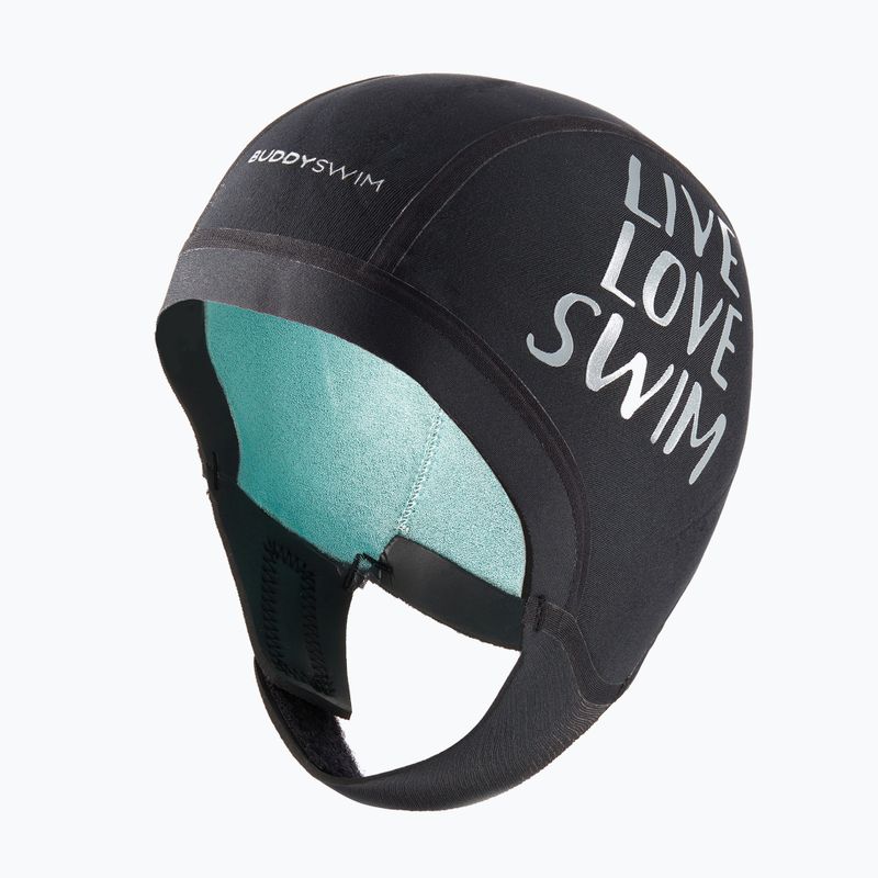Neoprénová plavecká čiapka BuddySwim Trilaminate Warmth 2.5 mm black