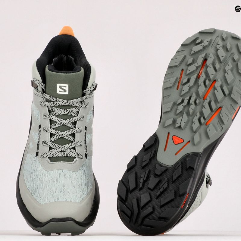 Pánske trekingové topánky Salomon Outpulse Mid Gore-Tex zeleno-čierne L415889 13