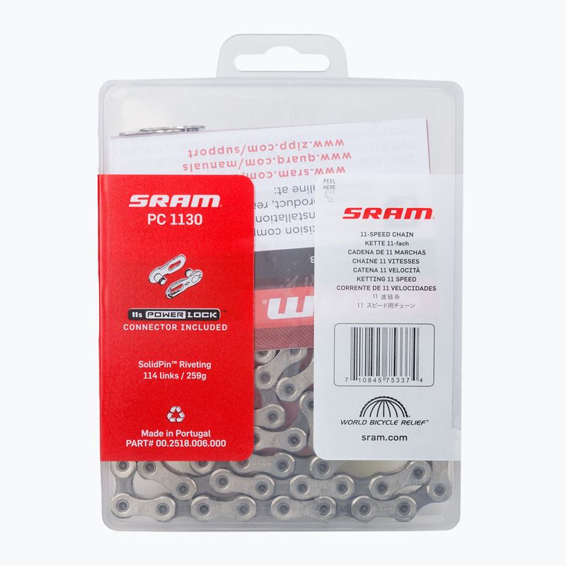 Reťaz na bicykel SRAM CN PC1130 114LI W/ PWR.LCK 11S 00.2518.006.000 2
