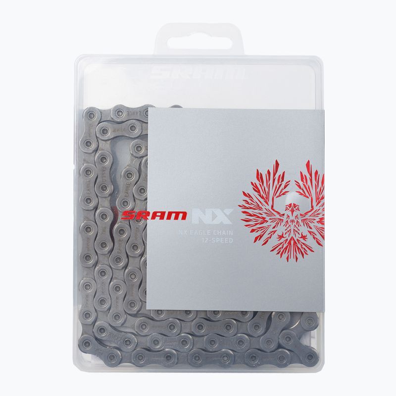SRAM CN NX Eagle PWR reťaz na bicykel sivá 00.2518.031.011