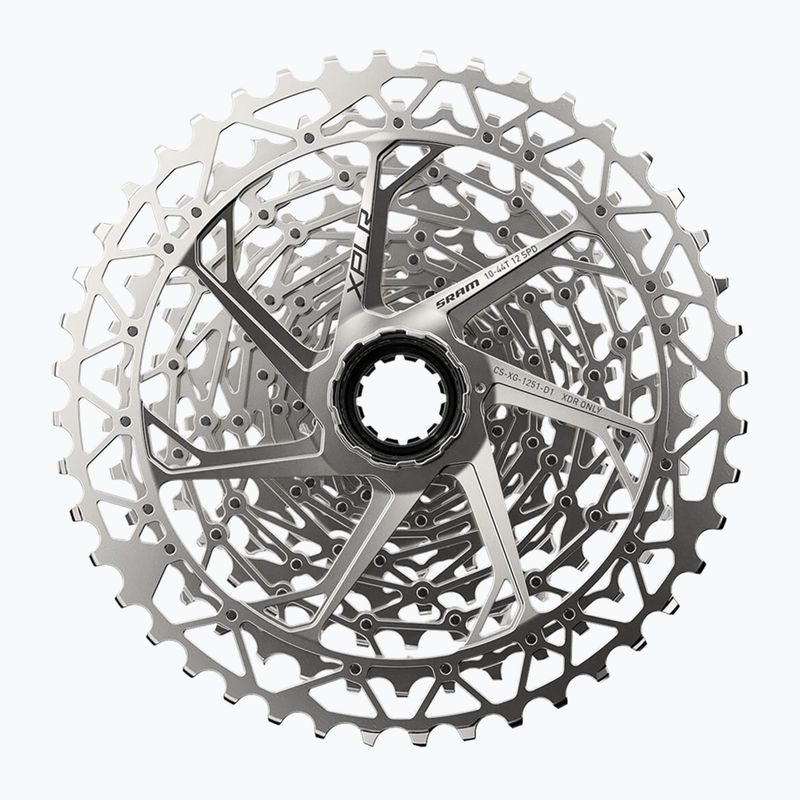 Cyklistická kazeta SRAM AM CS XG 1251 D1 XPLR 12 rz 10-44T silver 2