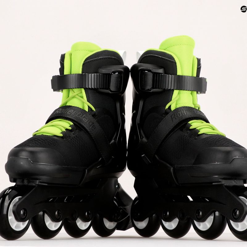 Detské kolieskové korčule Rollerblade Microblade black/green 07221900 T83 11