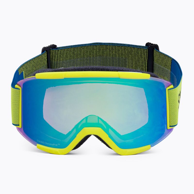 Lyžiarske okuliare Smith Squad neon yellow/chromapop everyday green mirror M668 3