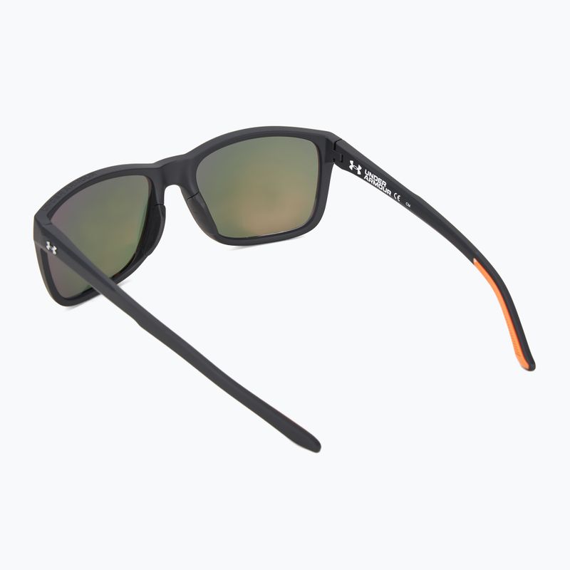 Pánske viacvrstvové slnečné okuliare Under Armour 0005/S S3 matná čierna zlatá/červená 2
